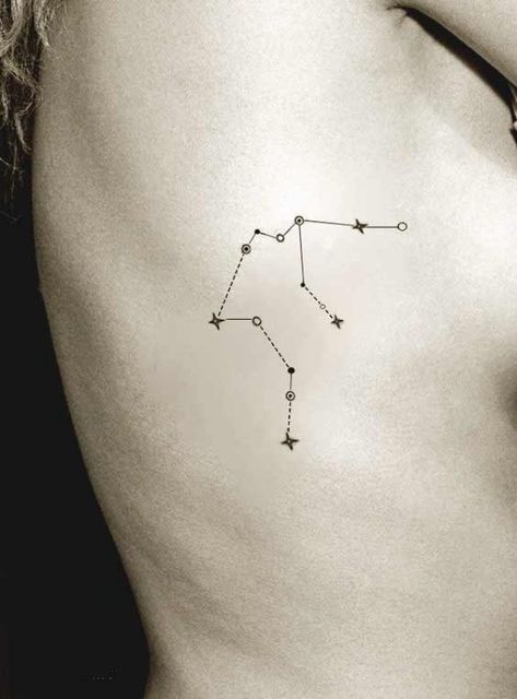 45 Awesome Aquarius Constellation Tattoo Designs With Meaning Constellation Tattoo Ideas, Aquarius Tattoos, Star Constellation Tattoo, Aquarius Constellation Tattoo, Aquarius Constellation, Aquarius Tattoo, Constellation Tattoo, Tattoos For Lovers, Small Tattoos Simple