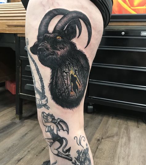 Black Phillip Tattoo, Black Phillip, The Witch, Witch, Tattoos, Black, Art