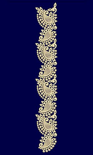 Traditional Seamless Indian paisley Lace Embroidery Design 21834 Indian Embroidery Motifs, Indian Motifs Traditional, Indian Embroidery Patterns, Paisley Embroidery Designs, Dai Aesthetic, Paisley Border Design, Lace Artwork, Vir Das, Indian Embroidery Designs