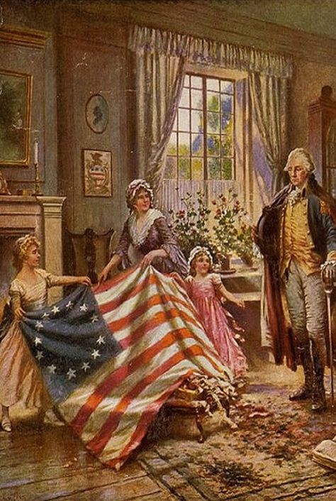 Educate your residents about BETSY ROSS First American Flag, Patriotic Images, Patriotic Pictures, Betsy Ross, Colonial America, Star Spangled Banner, Historical Period, American Icons, Us History