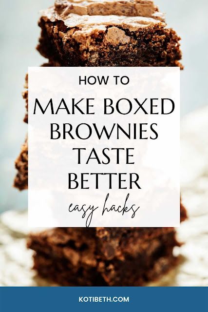 Brownie Mix Add Ins, Brownie Mix Hacks, Using Egg Yolks, Box Of Brownies, Boxed Brownies Better, Best Brownie Mix, Brownie Hacks, Boxed Brownie Recipes, Boxed Brownies