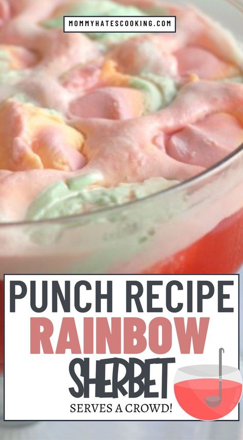 rainbow sherbet punch sherbet punch recipes with sprite, sherbet, and hawaiian punch Sprite Punch, Rainbow Sherbet Punch, Ideas For Thanksgiving Dinner, Refreshing Punch, Large Dinner Party, Sherbet Punch Recipes, Sherbet Ice Cream, Sherbet Punch, Pineapple Punch