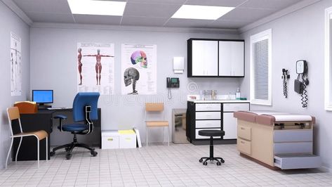 Medical Hospital Doctor Examination Room. Illustration of a doctor office or exa , #ad, #Room, #Illustration, #doctor, #Examination, #Medical #ad Examination Room, Doctor Office Design, Tech Room, Room Illustration, Medical Office Design, Medical Hospital, Doctors Office, Office Background, Hospital Design