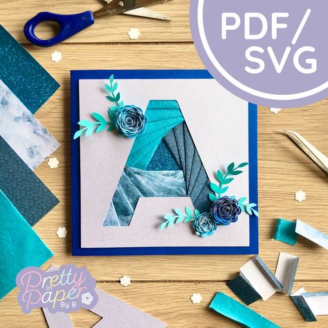 Iris Folding Cards, Iris Cards, Iris Folding Templates, Beginner Patterns, Sister Cards, Iris Paper Folding, Iris Folding Pattern, Special Birthday Cards, Greeting Card Inspiration