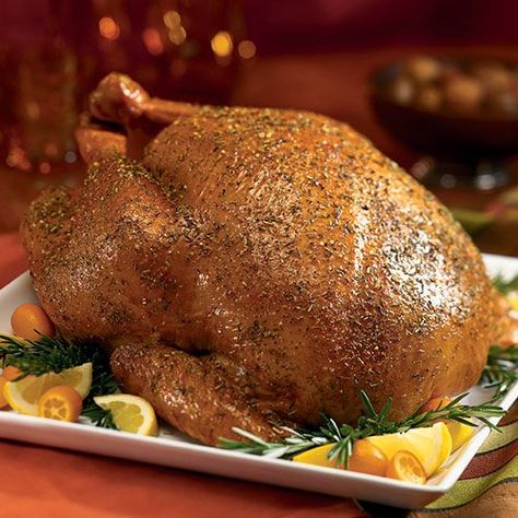 Basic Brined Turkey - The Pampered Chef® Turkey Brine Recipes Easy, Fall Pampered Chef, Pampered Chef Holiday, Meat Sides, Roasting Pan Recipes, Basic Brine, Canning Sauces, Brined Turkey, Brine Recipes