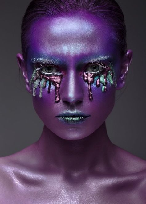 Capturing The Purple Color Photo Contest Winner - ViewBug.com Crazy Eye Makeup, Avant Garde Aesthetic, Avant Garde Makeup, Crazy Eyes, Lip Hair, Creative Eye, Face Hair, Creative Makeup, Body Painting