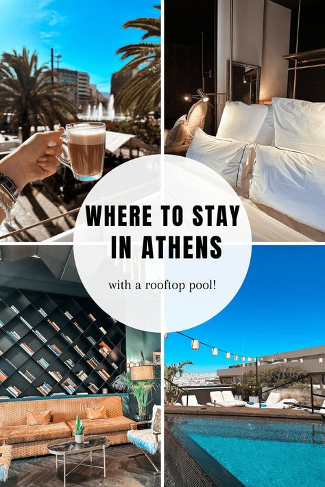 The Best Athens Hotel With A Rooftop Pool - While I'm Young Athens Hotels Greece, Restaurants In Athens Greece, Athens Rooftop Bars, Downtown Athens Greece, Athens Hotel, Steps Per Day, New Zealand North, Academic Validation, Rooftop Pool