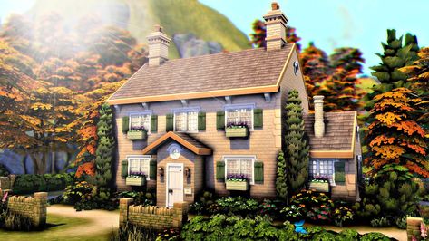 RachelPedd Sims 4 Cottagecore Cc, Sims 4 Cottagecore, Sims 4 Cottage Living, Underground Garden, Sims 4 Cottage, Sims 4 House, Modern Family House, Countryside Cottage, Sims 4 House Plans