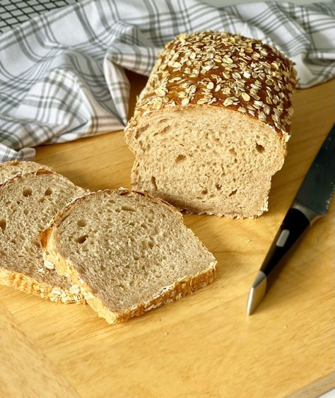 Honey Wheat Sourdough Sandwich Bread (with rolled oats) - Healing Slice Sourdough Honey Wheat Sandwich Bread, Sourdough Honey Bread, Honey Whole Wheat Sourdough Bread, Sourdough Honey Wheat Bread, Honey Oat Sourdough Sandwich Bread, Honey Wheat Sourdough Sandwich Bread, Honey Wheat Sandwich Bread Recipe, Honey Wheat Sourdough Bread, Honey Oat Sourdough Bread