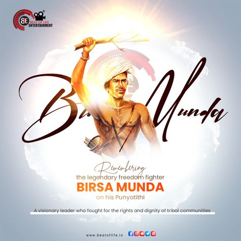 Remembering the legendary freedom fighter Birsa Munda on his Punyatithi - A visionary leader who fought for the rights and dignity of tribal communities. #birsamunda #freedomfighter #punyatithi #leader #rights #dignity #tribal #communities #digitalmedia #ble #beatoflifeentertainment #beatoflife #bleindia #entertainment Jay Johar Photo, Birsa Munda, Chemistry Education, Friendship Quotes Images, Freedom Fighter, Dslr Background, Dslr Background Images, Banner Background Images, Banner Background