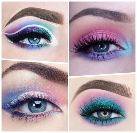 ▷ 1001 + Ideen und Bilder zum Thema Einhorn Schminken Faschings Make Up, Fantasy Make-up, Outfit Challenge, Fantasy Makeup, Beauty Make Up, Style Me, Makeup Looks, Eye Makeup, Make Up