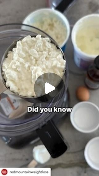 A Taste of the Kawarthas on Instagram: "Cheesecake, but make it healthy 🍰✨  Try this guilt-free cheesecake recipe that’s packed with protein (thanks to cottage cheese & Greek yogurt) and low in sugar (sweetened with maple syrup)! Plus, it’s super easy to make with just 5 ingredients!  Ingredients: 1 cup of cottage cheese, low-fat 1/4 cup of Greek yogurt 2 Tablespoons of Walden Farms® sugar-free Maple Syrup 1 large egg Fruit of your choice  Blend everything together until smooth, divide between two ramekins and bake for 30 minutes at 350° or until cooked through.  Cr @redmountainweightloss   #cheesecake #dessert #desserts #dessertporn #desserttable #recipe #recipeshare #summervibes  #explorekl #kawarthalakes  #bobcaygeon #ptbo #ptbocanada #peterborough #peterboroughontario #bridgenorth  #c Cottage Cheese Yogurt Egg Cheesecake, Cottage Cheese Bread Keto, Cottage Cheese Greek Yogurt Cheesecake, Cottage Cheese Bake, Cottage Cheese Keto, Cottage Cheese Cheesecake No Bake, Cottage Cheese Dessert Recipes, Cheesecake Truffles, Cottage Cheese Desserts