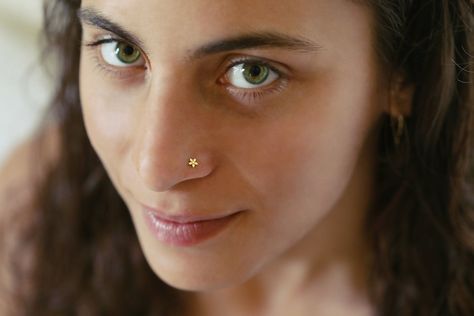 Dainty Nose Piercing, Custom Nose Ring, Rose Gold Nose Stud, Double Nostril Piercing, Flower Nose Stud, Double Nose Piercing, Unique Nose Rings, Tiny Nose Studs, Tiny Nose