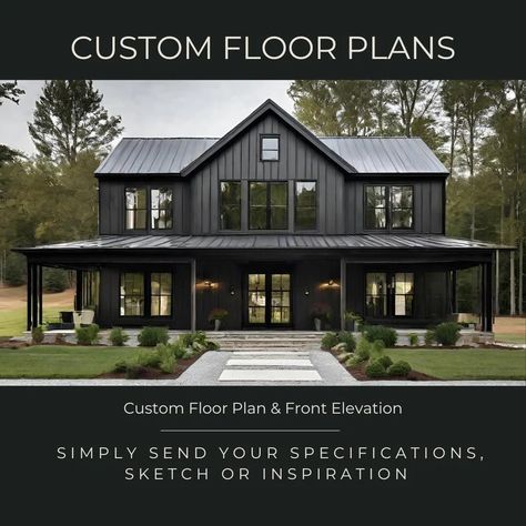 Two Story With Wrap Around Porch, Barndominium Elevation Ideas, Modern House With Wrap Around Porch, Steel Building Homes Floor Plans, Two Story Barndominium Floor Plans, Metal Barn Homes Barndominium, Barndo Floor Plans, Barndominium Interior Open Floor, 2 Story Barndominium Floor Plans