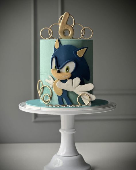 Supersonic Cake, Sonic The Hedgehog Birthday Party Decor, Tort Sonic, Sonic Cakes For Boys, Sonic Theme Cake, Sonic The Hedgehog Birthday Cake, Hedgehog Birthday Cake, Sonic Cakes, Sonic Birthday Party