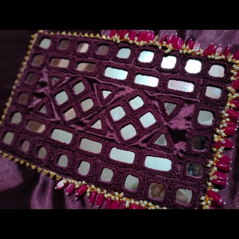 Bhart Kam, Mirror Work Purse, Gujarat Embroidery, Mirror Blouse, Mirror Work Kurti, Kutchi Work, Kutch Embroidery, Navratri Collection, Mirror Work Blouse Design