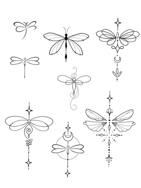 Harmony Tattoo, Small Dragonfly Tattoo, Flying Tattoo, Dragonfly Tattoo Design, Chic Tattoo, Irish Tattoos, Unalome Tattoo, Inspiration Tattoos, Dragonfly Tattoo