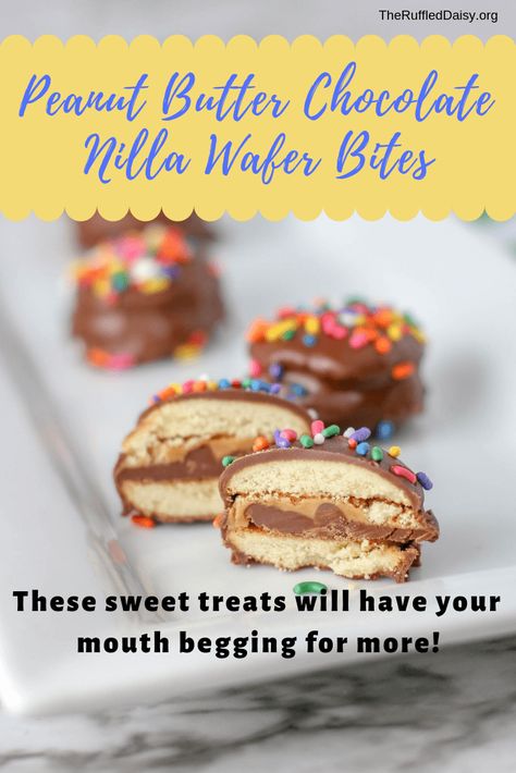 Nilla Holiday Cake Bites, Nilla Wafer Cookies, Holiday Peanut Butter Chocolate Meltaways, Mini Nilla Wafer Recipes, Vanilla Wafer Recipe Desserts, Nilla Wafer Recipes, Vanilla Wafer Recipe, Carrot Desserts, Cookie Bites