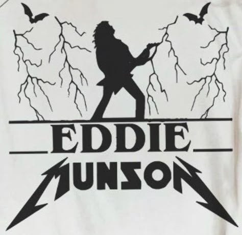 Eddie Munson Drawing Easy, Stranger Things Dibujos Faciles, Stranger Things Stencil, Eddie Munson Coloring Pages, Eddie Munson Silhouette, Stranger Things Cricut, Stranger Things Wallpaper Black And White, Stranger Things Silhouette, Stranger Things Outline Drawing