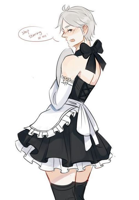 Maid Outfit Anime, Boys In Skirts, Vestidos Anime, Bunny Girls, Sugawara Koushi, Pom Pom Girl, Anime Maid, Haikyuu Karasuno, Haikyuu Funny