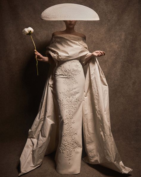 Krikor Jabotian, Ruffled Gown, Dress Train, Ruffle Wedding Dress, The Lane, Wedding Dress Train, Traditional Wedding Dresses, Modern Bridal, Long Sleeve Wedding