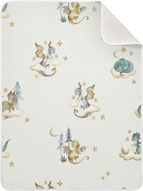 Amazon.com: Swaddle Blanket Dragon Baby Cotton Blanket for Infants, Receiving Blanket, Lightweight Soft Swaddling Blanket for Crib, Stroller, Nursery Blankets, Fairytale, 30x40 in : Baby Dragon Baby Nursery, Dragon Themed Nursery, Whimsical Nursery Decor, Dragon Nursery, Swaddling Blankets, Baby Theme, Orange Carpet, Whimsical Nursery, Nursery Blanket