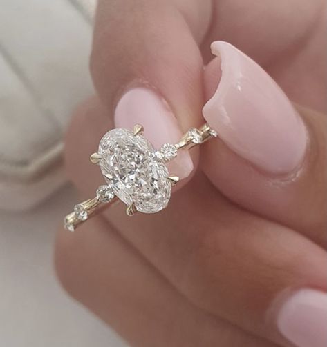 Elongated Oval, Cute Engagement Rings, Oval Cut Engagement Ring, Future Engagement Rings, Oval Diamond Ring, Oval Diamond Engagement, Oval Diamond Engagement Ring, Oval Engagement, Pave Engagement Ring