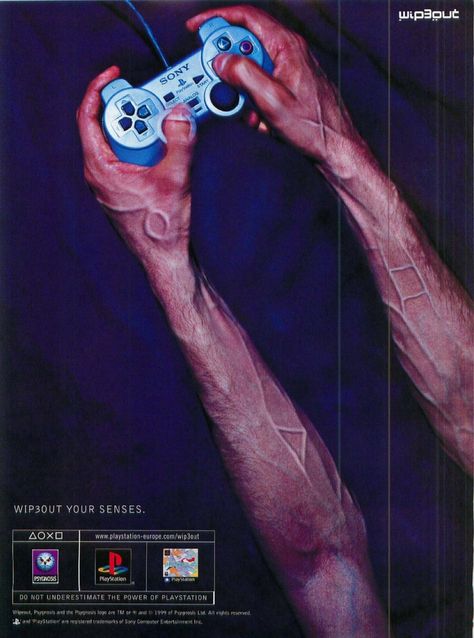 playstation 'vein' ad, 1999 Retro Games Poster, Nike Ad, Ad Fashion, The Future Is Now, Best Ads, Retro Ads, Poster Ads, Nike Brand, Old Ads