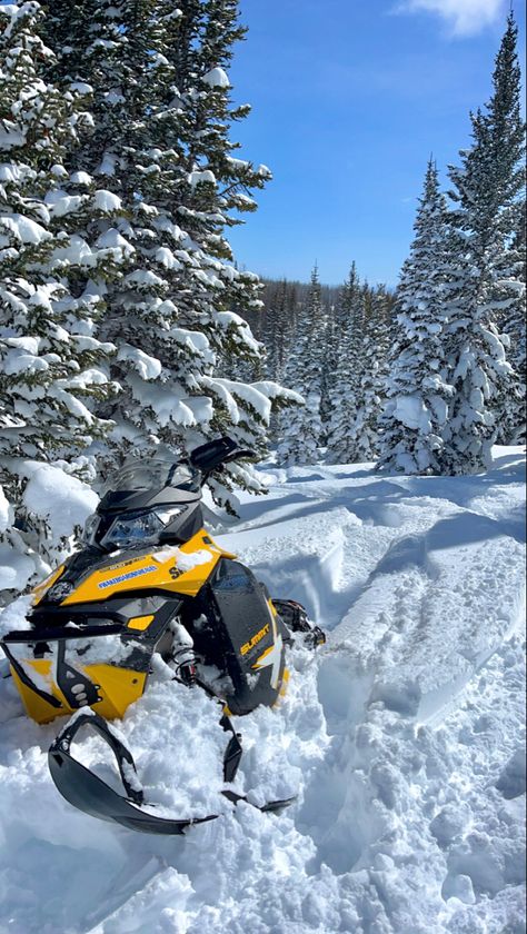 Skidoo Aesthetic, Sledding Snowmobile, Snow Mobile, Skiing Aesthetic, Snow Sled, Ultimate Bucket List, Forest Mountain, Jetski, The Cowboy