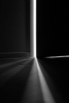 new opportunities ahead. Light And Shadow Photography, Shadow Photography, Foto Tips, Shadow Play, Open Door, Dark Photography, Black White Photos, Chiaroscuro, Black N White