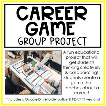 Career Game Project | Career Exploration | Career Technical Education | CTE Career Readiness High School, Career Exploration Middle School, Career Technical Education, Career Exploration Activities, Business Classroom, High School Jobs, Career Clusters, Exploration Activities, Real Life Games