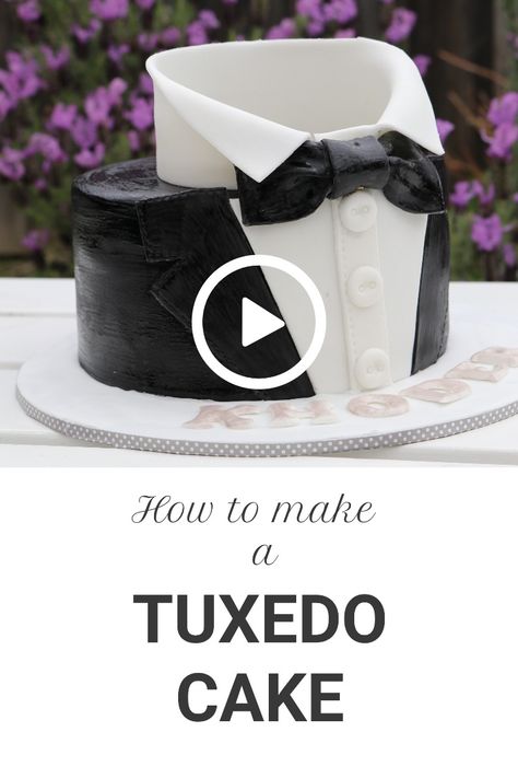 Cake ideas for boys. Suit Cake For Men Tutorial, Suit Cake For Men, 30th Birthday Cakes For Men, Suit Cake, 21st Cakes, Simple Cake Design, One Direction Cakes, Cake Design For Men, Tuxedo Cake