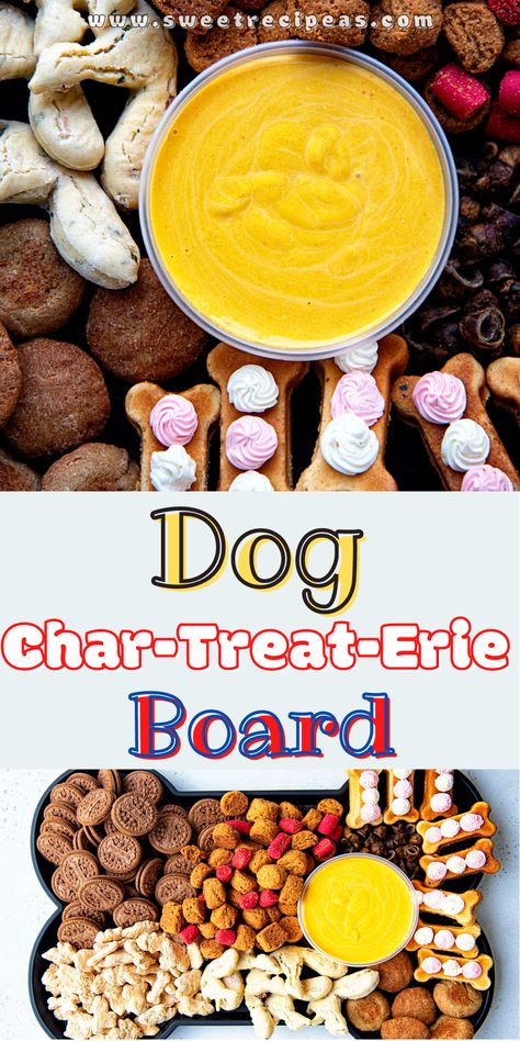 Dog Party Drink Ideas, Charcuterie Board Ideas For Dogs, Dog Treat Food Truck, Dog Themed Charcuterie Board, Dog Charcuterie Board, Pup Treats, Fruits For Dogs, Freeze Dried Dog Treats, Pumpkin Dip