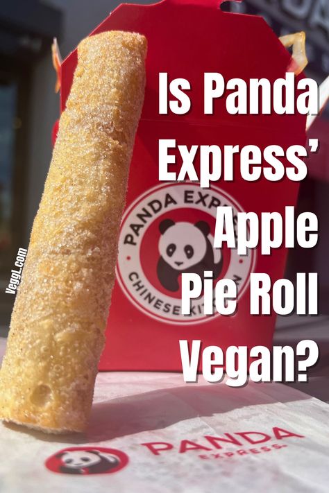 Have you been curious if Panda Express' Apple Pie Roll is vegan? We share with you if it is, the ingredient list and more! #vegan #pandaexpress #applepieroll Panda Express Apple Pie Rolls, Apple Pie Rolls, Vegan Fast Food Options, Vegan Fast Food, Panda Express, Ingredient List, Food Options, Vegan Restaurants, Roll Ups