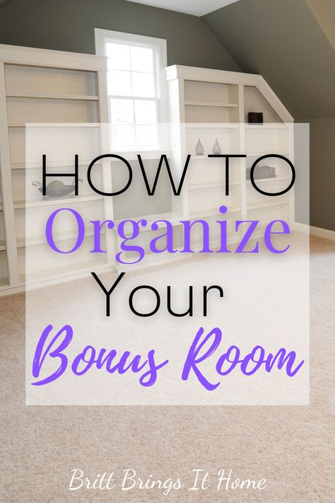 This post has some great bonus room ideas to help you organize your bonus and make it functional! They helped me get my bonus room looking good! How To Decorate Bonus Room Above Garage, Bonus Room With Dormer Windows, Cool Bonus Room Ideas, A Frame Bonus Room, Bonus Room Playroom Layout, Bonus Room Bookshelves, Office Bonus Room Ideas, Farmhouse Bonus Room Ideas, Bonus Room And Office Combo