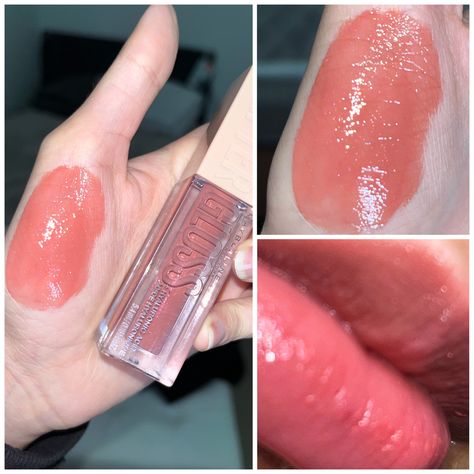 #makeup #lips #lipgloss #maybelline Lipgloss Maybelline, Maybelline Gloss, Bigger Lips Makeup, Perfect Pink Lipstick, Maybelline Lip Gloss, Makeup Tips Lips, Maybelline Lifter Gloss, Maybelline Lifter, Lifter Gloss