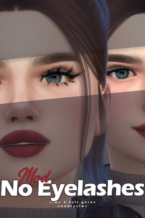 no eyelashes sims 4 mod Sims 4 Eyelashes, No Eyelashes, Cc Packs, Sims 4 Body Mods, Thicker Eyelashes, Sims Four, Best Lashes, Some Body, Black Lines