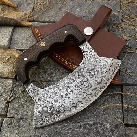 Pizza Stones, Pizza Knife, Ulu Knife, Luxury Gifts For Men, Hand Forged Knife, Forged Knife, Rose Wood, Pizza Stone, Viking Style