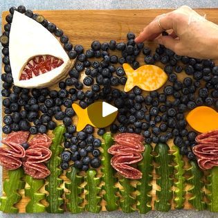 Shark-Cuterie Board | This really puts the SHARK in charcuterie board 😝🦈  Def making this for our watch party, Ain’t Too Proud to Meg!  Get the recipe: https://foodtv.com/3zJqE8F | By Food NetworkFacebook Alien Charcuterie Board, Cuterie Board, Butter Board Ideas, Butter Board, Eat Me Drink Me, Party Styling, Second Birthday, The Shark, Watch Party