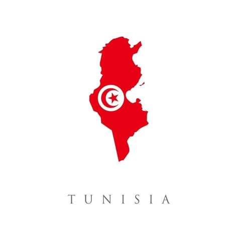 Tunisia detailed map with flag of country. Vector isolated simplified illustration icon with silhouette of Tunisia map. National flag. White background. Tunisia Map, Ons Jabeur, Tunisia Flag, Country Flags Icons, World Country Flags, Syria Flag, Photobook Design, Countries And Flags, Arab Culture