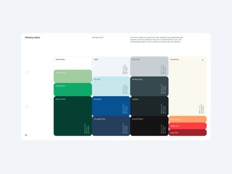 Colour Palette Brand Guidelines, Greys And Blues Palette, Brand Guide Color Palette, Brand Identity Color Palette, Color Palette Presentation, Swatch Display, Color Identity, Color Palette Branding, Branding Color Palette