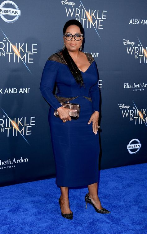 All the Best Looks from the A Wrinkle in Time Premiere Oprah Dresses, Oprah Winfrey Style, Winter Celebrities, Body Positive Fashion, Wrinkle In Time, Outing Outfit, A Wrinkle In Time, Luxury Lifestyle Fashion, Rooney Mara