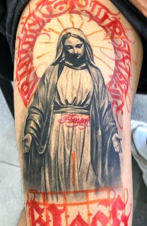 Men’s Shoulder Tattoo, Rare Tattoos Men, Leg Sleeve Tattoos, Leg Tattoo Ideas, Forearm Tattoo Quotes, Cupid Tattoo, Mary Tattoo, Armband Tattoo Design, Men Tattoos Arm Sleeve