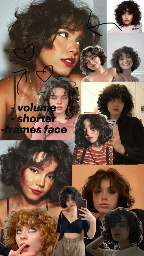 Gamine Hairstyles, Soft Gamine Hair, Gamine Hair, Curly Wolf Cut, Hair Inspiration Long, Soft Gamine, Blonde Curly Hair, Hair Inspiration Short, Brown Hair With Blonde Highlights