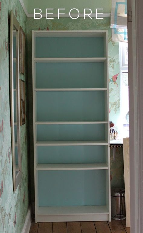 Dressing Room Makeover: My Ikea Billy Bookcase Hack - Swoon Worthy Basic Bookshelf, Ikea Billy Bookcase White, Upcycle Bookcase, Ikea Closet Ideas, Ikea Bedroom Furniture, Ikea Billy Hack, Finance Office, Amazing Ikea Hacks, Ikea Home Office