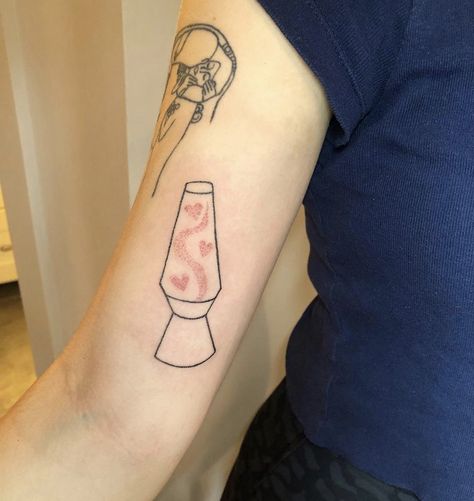 Lamp Tattoo, Stay Groovy, E Tattoo, Stick And Poke, Tattoo Inspo, A Tattoo, Inspirational Tattoos, Cute Tattoos, Lava Lamp