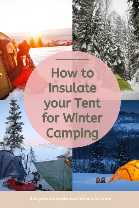 Want to camp in the winter but your afraid it may be too cold? Here are 11 ways to Insulate your tent to keep yourself warm. Tent camping| Winter camping| Camping gear| Camping essentials| camping in winter Winter Tent Camping, List For Camping, Camping In Winter, Winter Camping Gear, Camping Winter, Camping Bathroom, Winter Picnic, 4 Season Tent, Backyard Bonfire