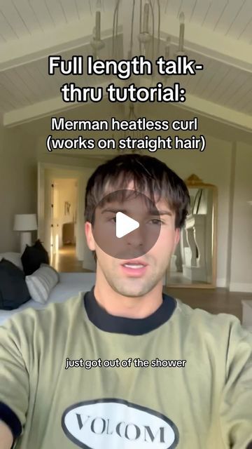 Full Length Haircut, Messy Middle Part Men Tutorial, Middle Part Flow Men Tutorial, Hairstyles For Guys With Straight Hair, Merman Haircut, How To Make Straight Hair Curly Men, Merman Hair, How To Get Surfer Hair Men, Medium Length Haircut Men Straight Hair