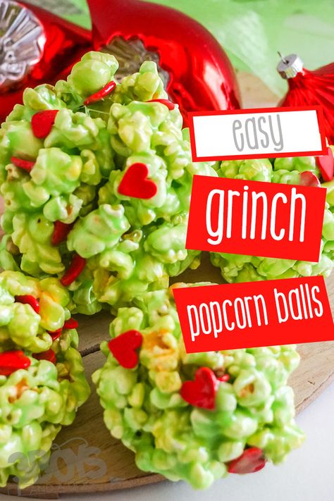 Christmas Popcorn Balls, Grinch Popcorn Recipe, Christmas Popcorn Recipes, Chex Muddy Buddies Recipe, Grinch Popcorn, Popcorn Balls Recipe, Popcorn Recipes Easy, Christmas Popcorn, Puppy Chow Recipes