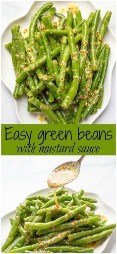 Green beans with mustard butter sauce is a quick and easy side dish with rich, tangy flavor and only 5 ingredients! | http://www.familyfoodonthetable.com Mustard Butter, Easy Green Beans, Food On The Table, Easy Side Dish, Mustard Sauce, Green Bean Recipes, Veggie Side Dishes, Family Food, Green Bean